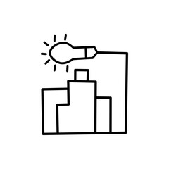 Obraz premium Green City Icon