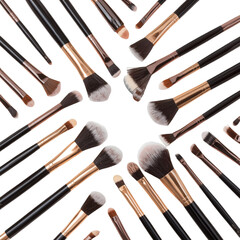 set of makeup brushes