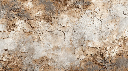Old white, beige, and light brown soft grunge concrete wall texture. Ideal as a background or wallpaper for interior design, digital art, or creative projects.
