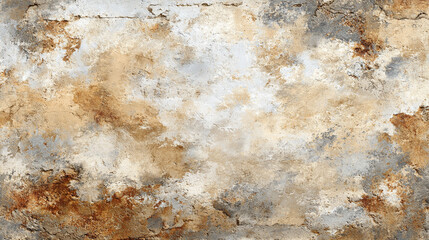 Old white, beige, and light brown soft grunge concrete wall texture. Ideal as a background or wallpaper for interior design, digital art, or creative projects.