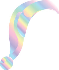 Pastel Gradient Santa Hat 