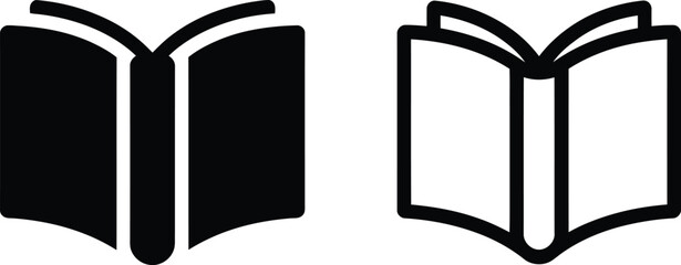 Open Book Icon Vector Illustration Isolated on Transparent Background Royalty Free