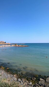 Aheloy Beach, Bulgaria: scenic views of the lighthouse and Black Sea coastline