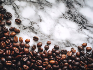 Fresh roasted coffee beans &mdash; caffeine energy concept