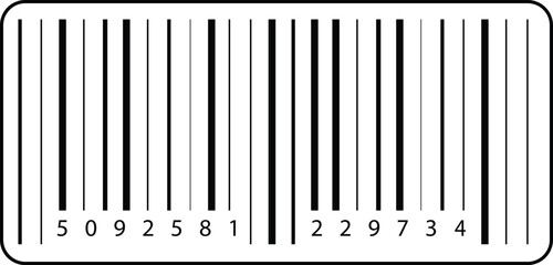Simple fake bar code. Barcode icon.Bar code for design Vector. scanning a product or item
