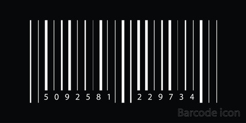 Simple fake bar code. Barcode icon.Bar code for web design Vector. scanning a product or item vector.eps