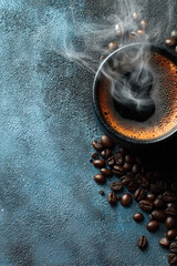 Fresh roasted coffee beans &mdash; caffeine energy concept