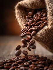 Fresh roasted coffee beans — caffeine energy concept