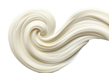 Swirling creamy texture capturing the essence of artistry in a light and airy form