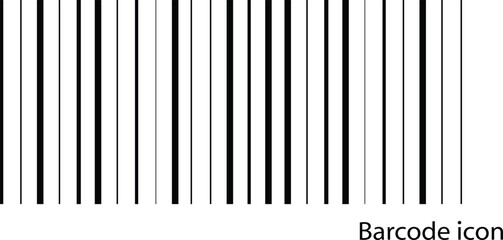 Barcode icon. Simple fake bar code. Bar code for design Vector. scanning a product or item