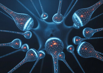 Abstract Sperm Cells: Futuristic Design, Science, and Reproduction