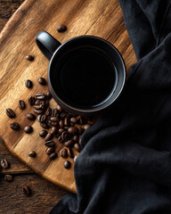 Fresh roasted coffee beans — caffeine energy concept