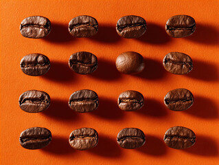 Fresh roasted coffee beans — caffeine energy concept