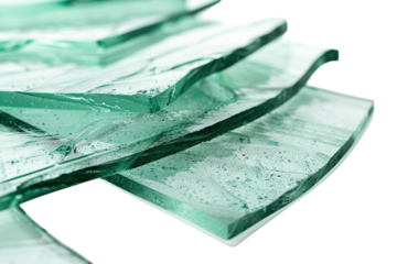 Intricate layers of textured glass shimmer beautifully under soft light