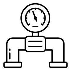 An icon design of manometer 