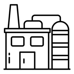Perfect design icon of factory building