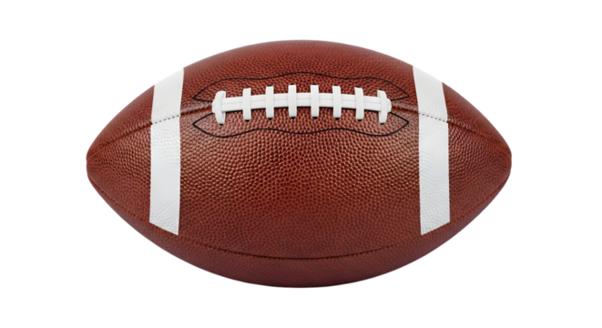 American football on a black background sport game