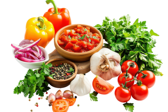 Vibrant flavors and fresh ingredients unite in a colorful culinary display