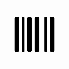 bar code icon sign vector