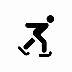 figure skating icon sign vector