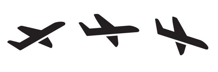 Airplane Taking Off Vector Icon &mdash; Flight Symbol, Aviation Transport, Travel Departure Illustration
