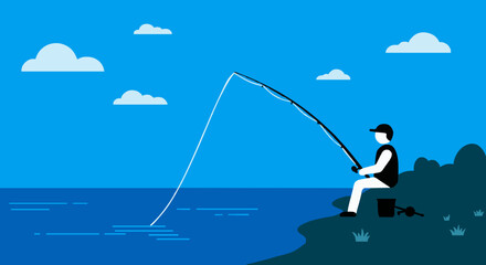 Fishing vector illustration, #8