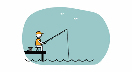 Fishing vector illustration, #32
