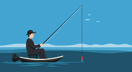 Fishing vector illustration, #5