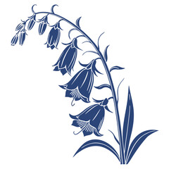 foxglove blue flower with leaves © MOHAMMADRIPON