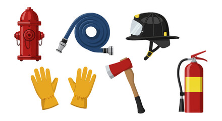 Firefighting equipment and tools for safety and emergency response