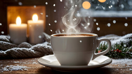 of coffee with cinnamon