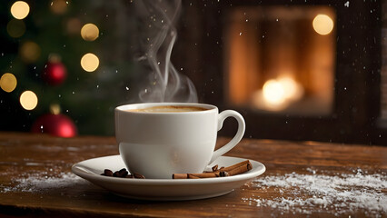 of coffee with cinnamon