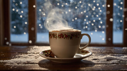 of coffee with cinnamon