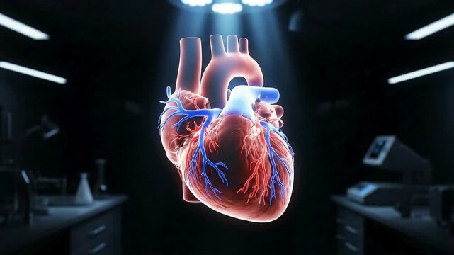 3d rendered illustration of a human heart