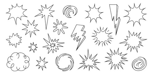 Different styles of shocks and boon