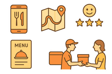 Online food delivery service connects customers with restaurants for convenient meals at home