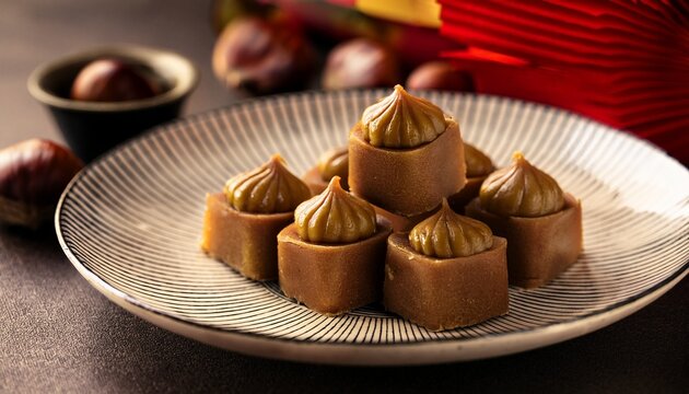 Chestnut Paste A Traditional Dish Made For Japanese New Year S Celebrations