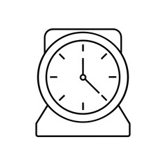 Outline drawing of a clock