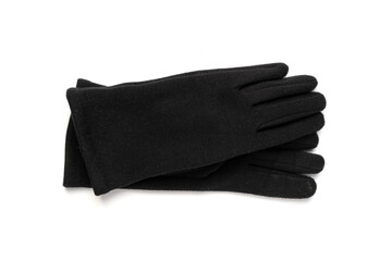 Winter Gloves Isolated, Touchscreen Wool Glove, Touch Screen Knitted Mittens, Warm Red Gloves