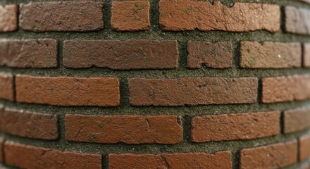 Obraz premium Brick wall texture close up showing building material detail construction element