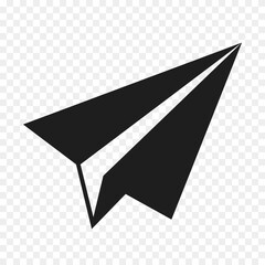 paper plane flat vector icon