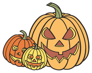 halloween pumpkin face