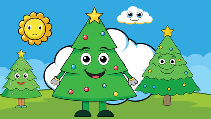 green christmas tree 