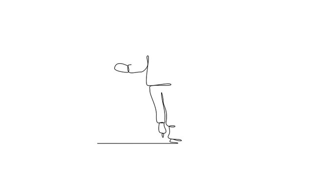 Animated self drawing of roller skating video illustration. Roller skating is a recreational activity, a sport, and a form of transportation with roller skates. Sport theme design video concept.