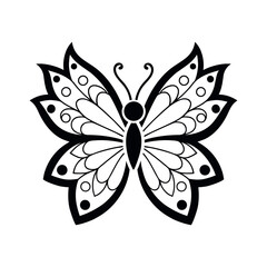 Butterfly Mandala Decorative Wings Vector