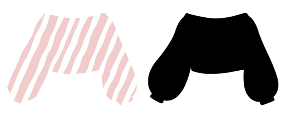 A cozy off shoulder sweater illustration in soft silhouette form ideal for fashion design winter wear branding and stylish digital art