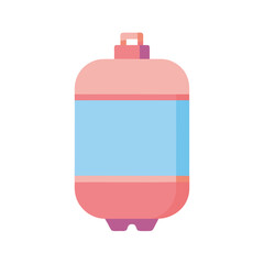 3d propane tank icon in minimal pastel style