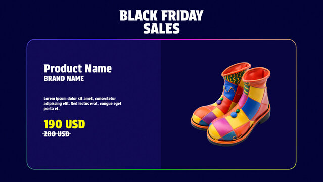 Black Friday Product Sale Promo Video Template