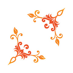 decorative vintage corner ornaments set