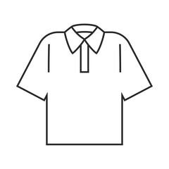 Naklejka premium ワイシャツ、半袖、洋服、ファッション、コーディネート、おしゃれのイラスト